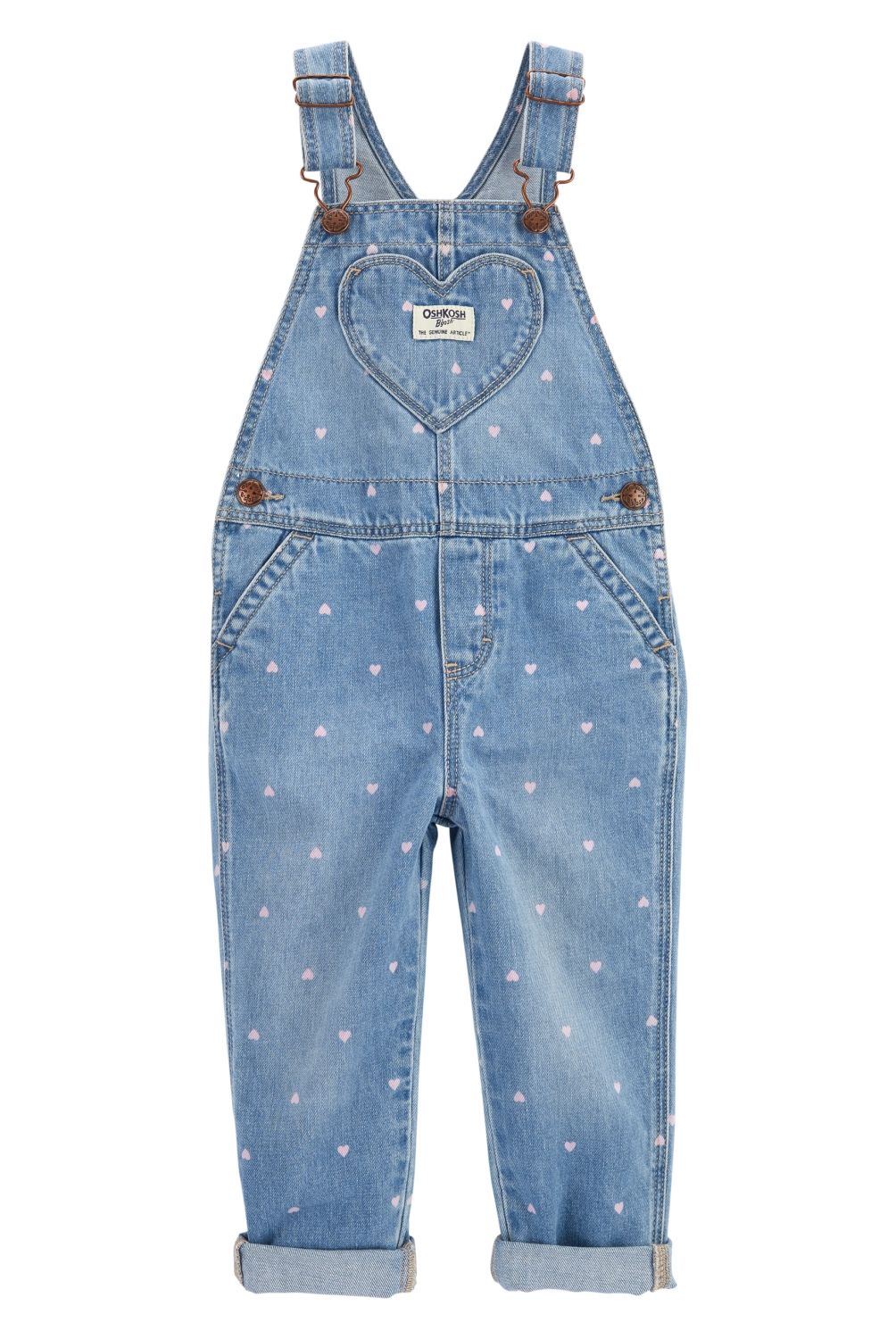 OSHKOSH - Jardinera Mezclilla Estampada  Niña Oshkosh