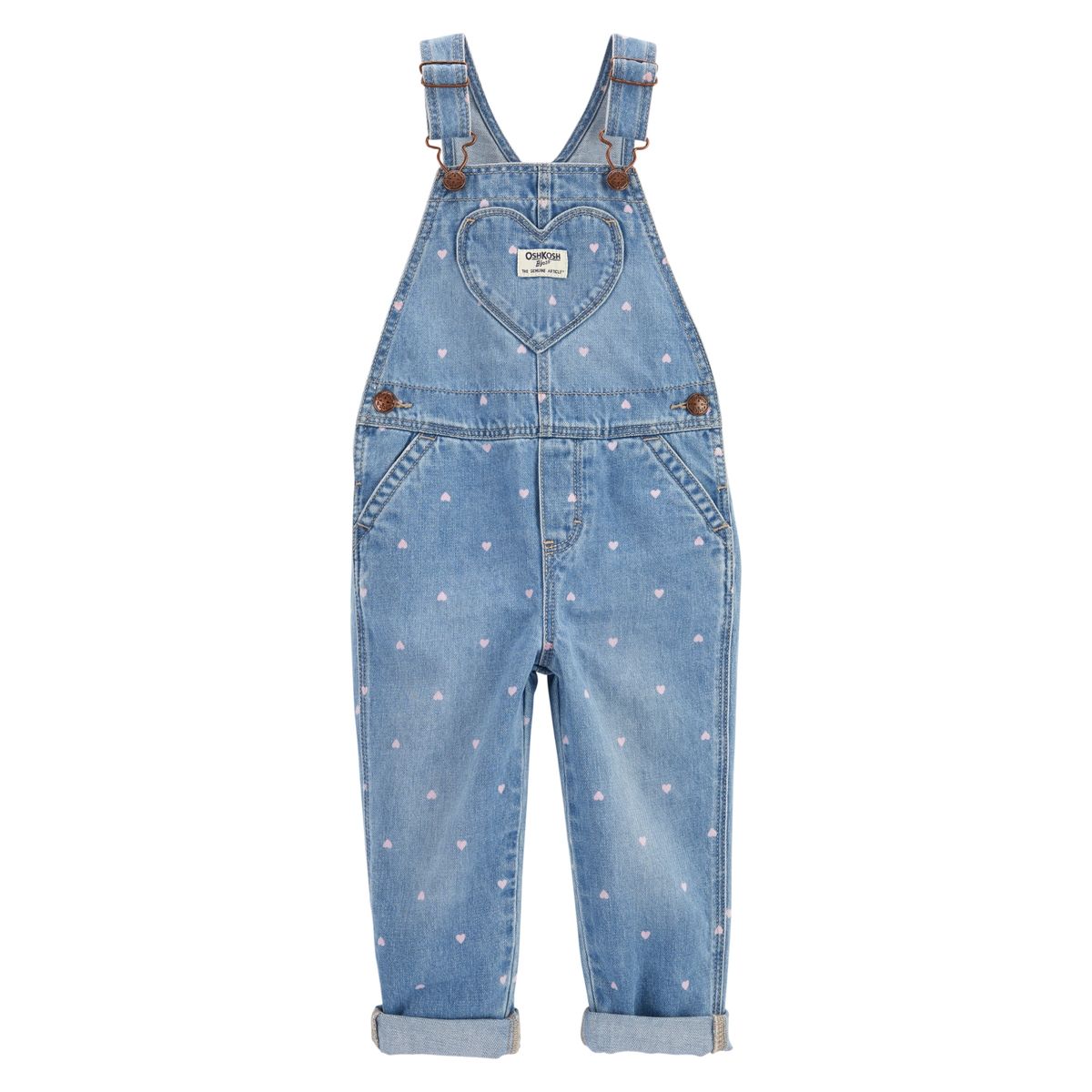 OSHKOSH - Jardinera Mezclilla Estampada  Niña Oshkosh