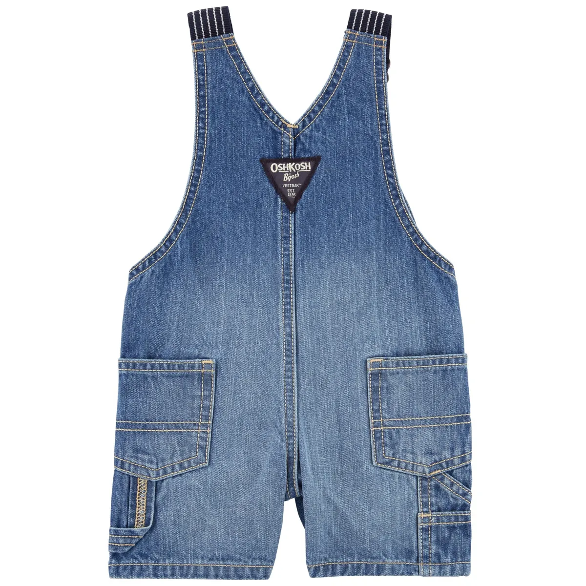 OSHKOSH - Jardinera Corta Mezclilla Bebé Niño Oshkosh