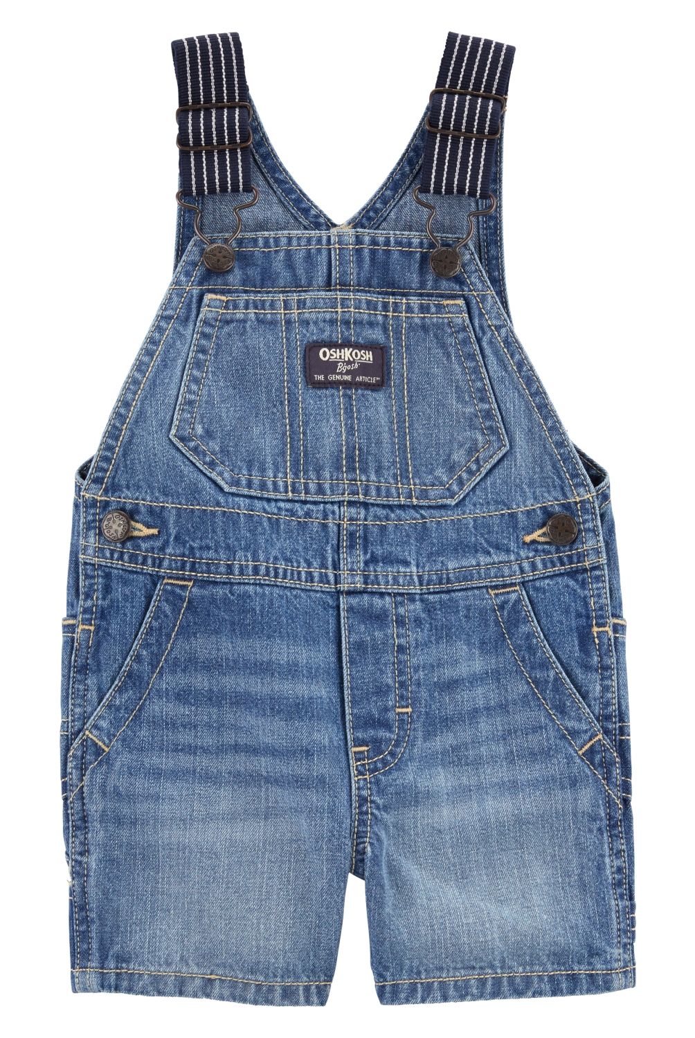 OSHKOSH - Jardinera Corta Mezclilla Bebé Niño Oshkosh