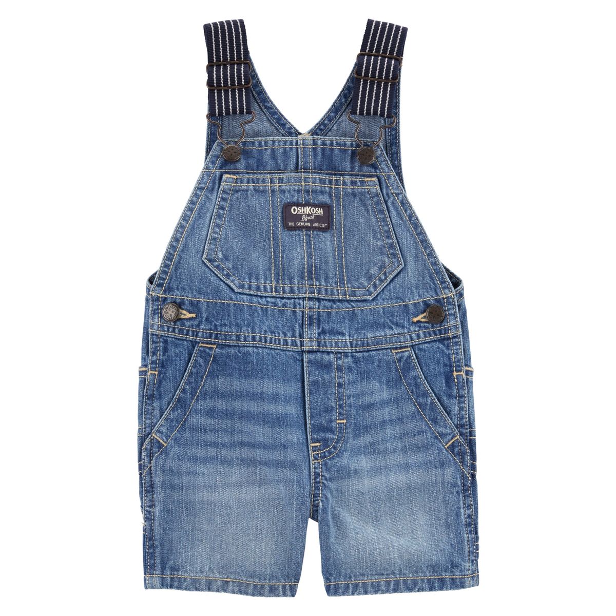 OSHKOSH - Jardinera Corta Mezclilla Bebé Niño Oshkosh
