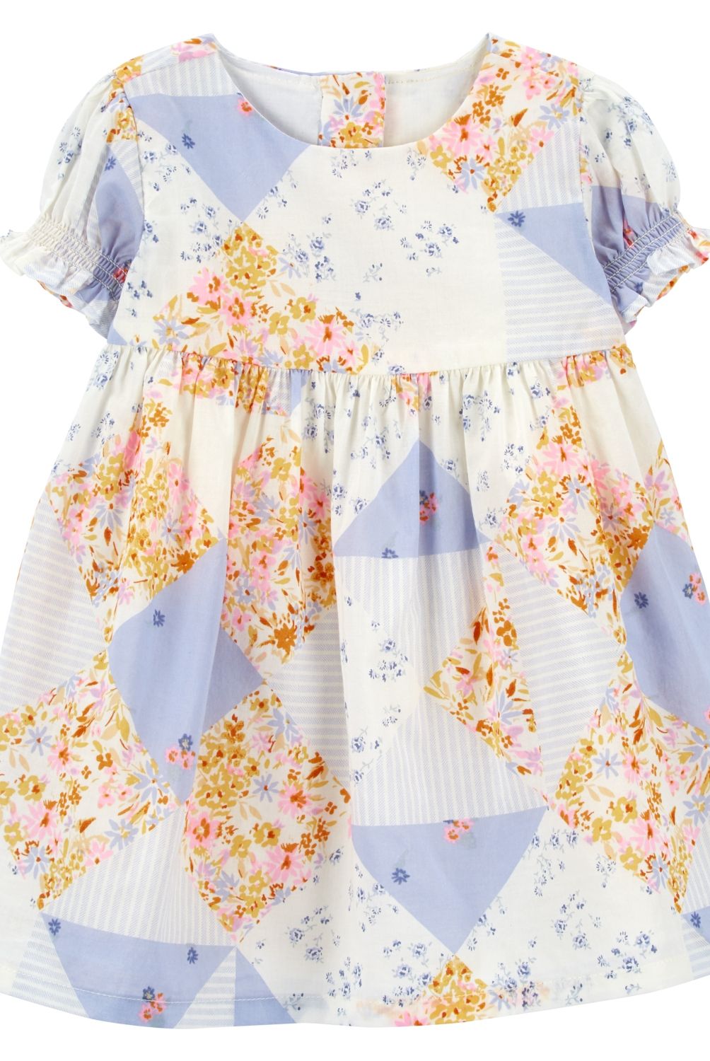 OSHKOSH - Vestido Patchwork Con Cubre Pañal Bebé Niña Oshkosh