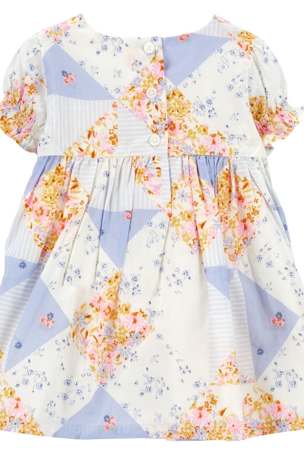 OSHKOSH - Vestido Patchwork Con Cubre Pañal Bebé Niña Oshkosh
