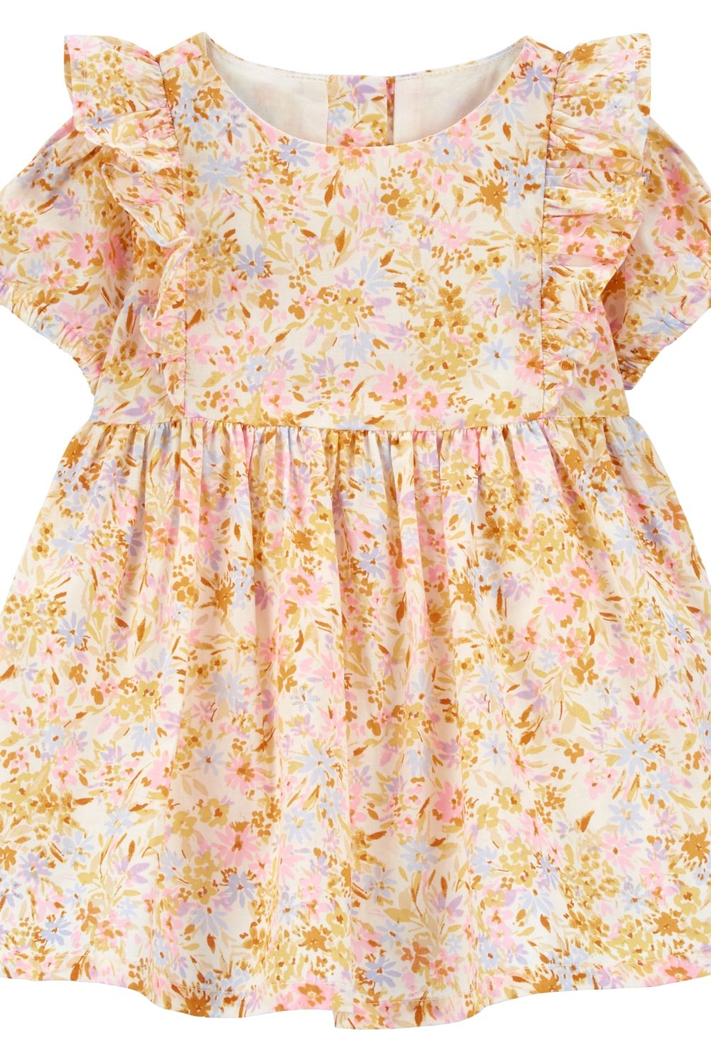OSHKOSH - Vestido Flores Con Cubre Pañal Bebé Niña Oshkosh