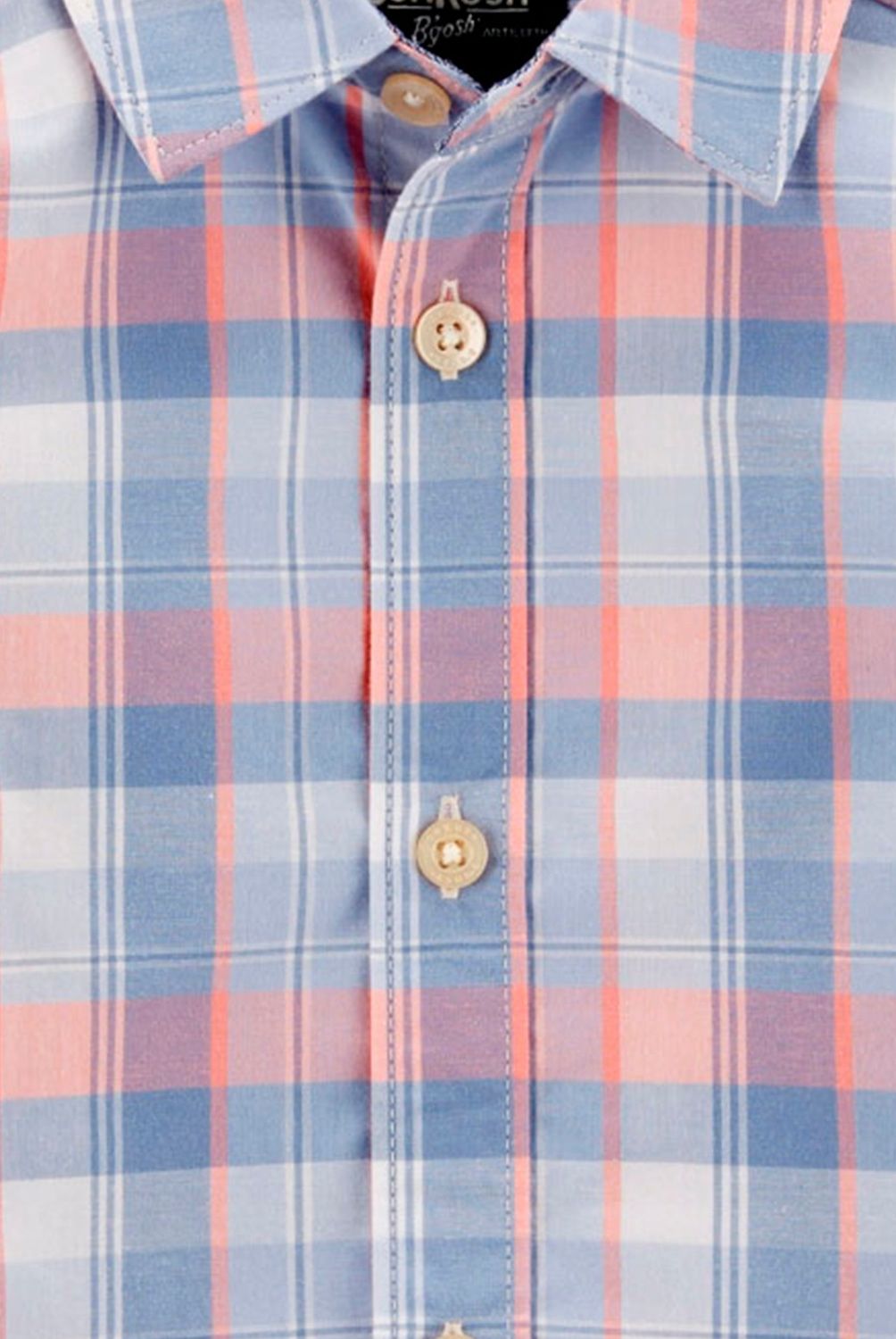 OSHKOSH - Body Algodón Tipo Camisa A Cuadros Bebé Niño Oshkosh