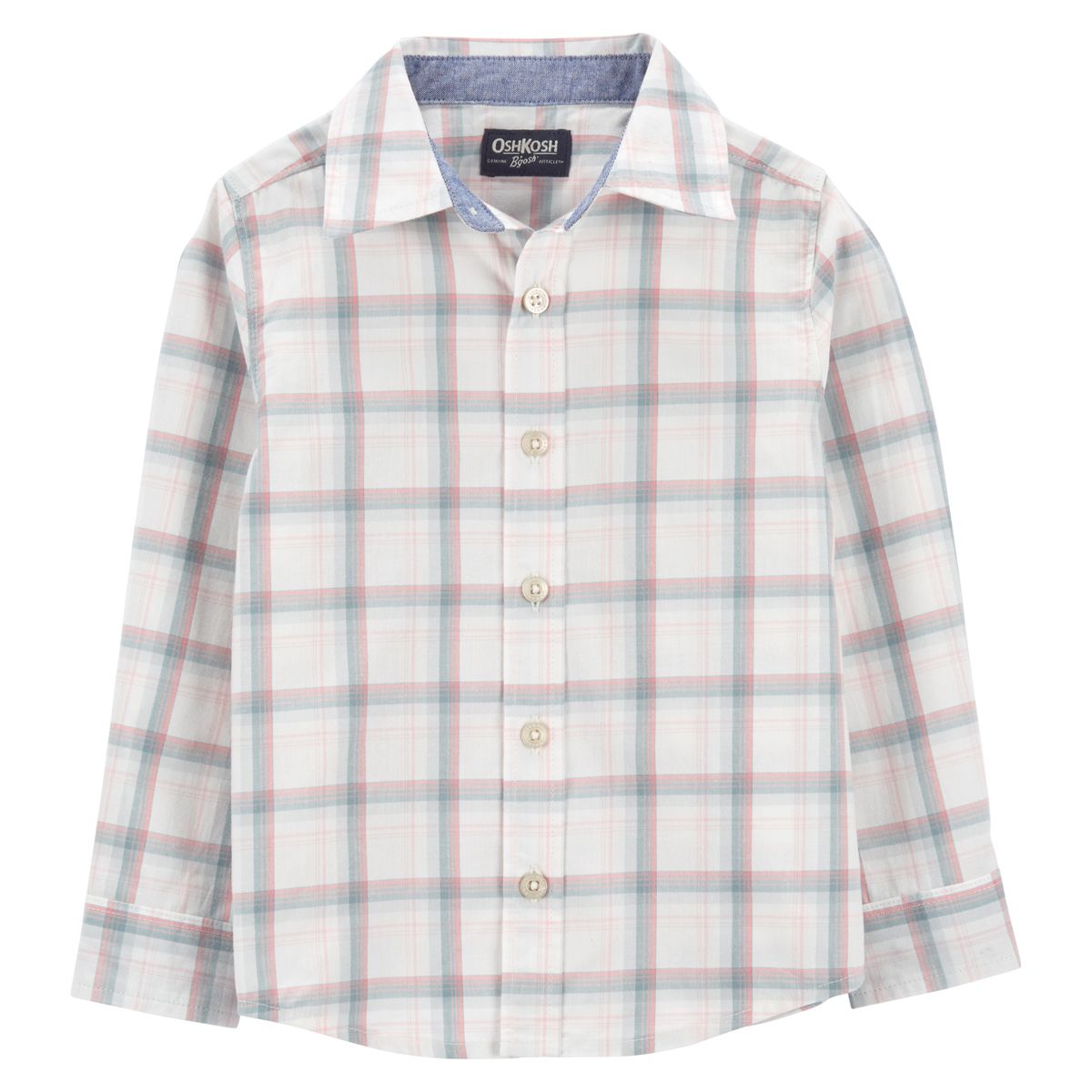 OSHKOSH - Camisa Algodon Cuadros  Niño Oshkosh