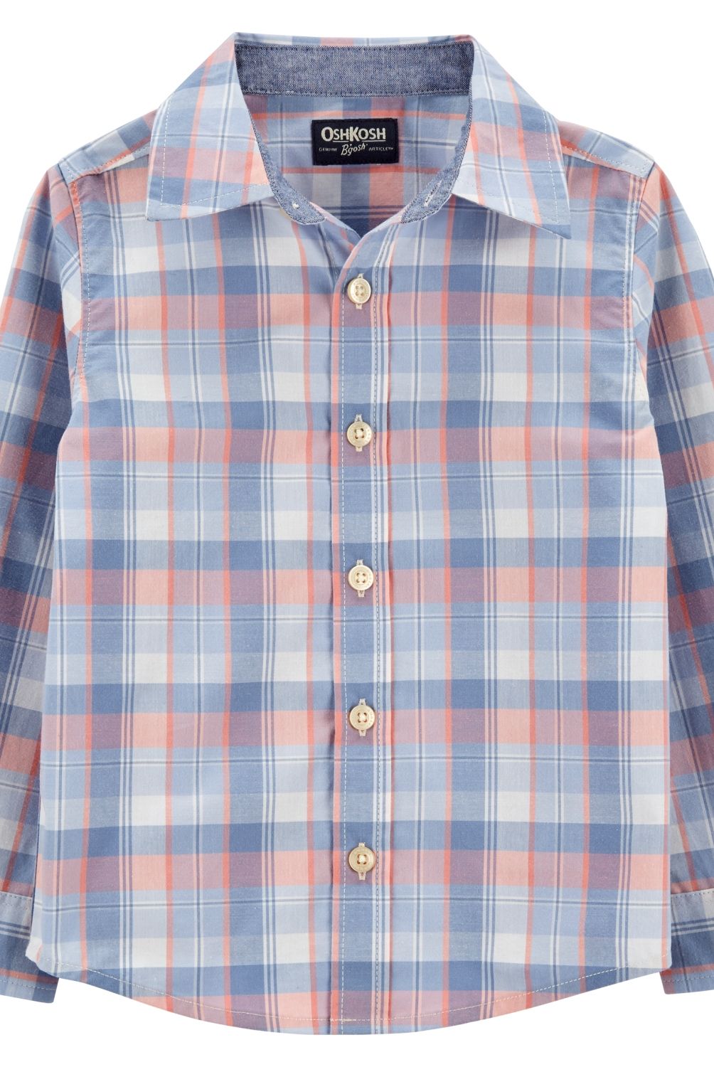 OSHKOSH - Camisa Algodon Cuadros  Niño Oshkosh