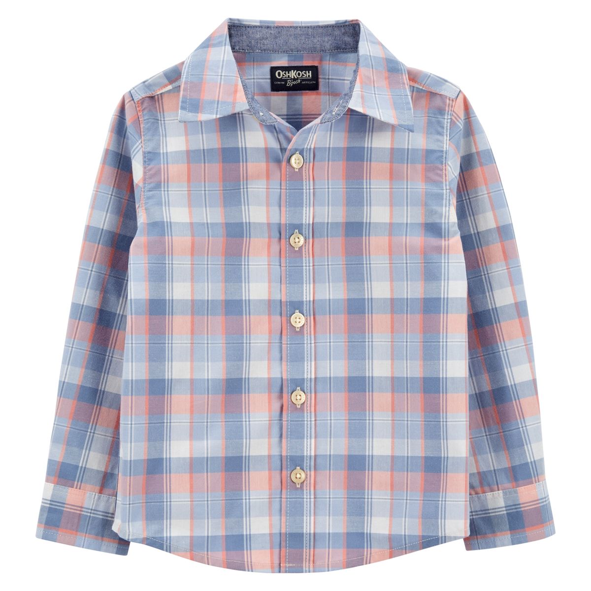 OSHKOSH - Camisa Algodon Cuadros  Niño Oshkosh