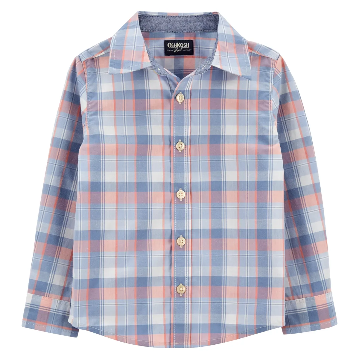 OSHKOSH - Camisa Algodon Cuadros  Niño Oshkosh