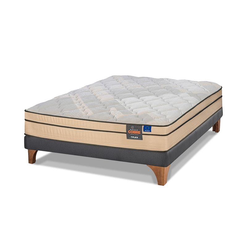 FLEX - Cama Europea Novus 2 Plazas X 2.00Mt Base Normal Flex
