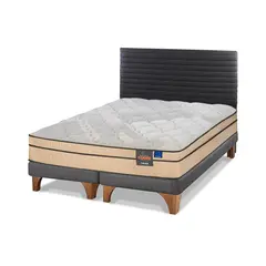 FLEX - Cama Europea Novus Cobre King 180X200 + Respaldo Modern
