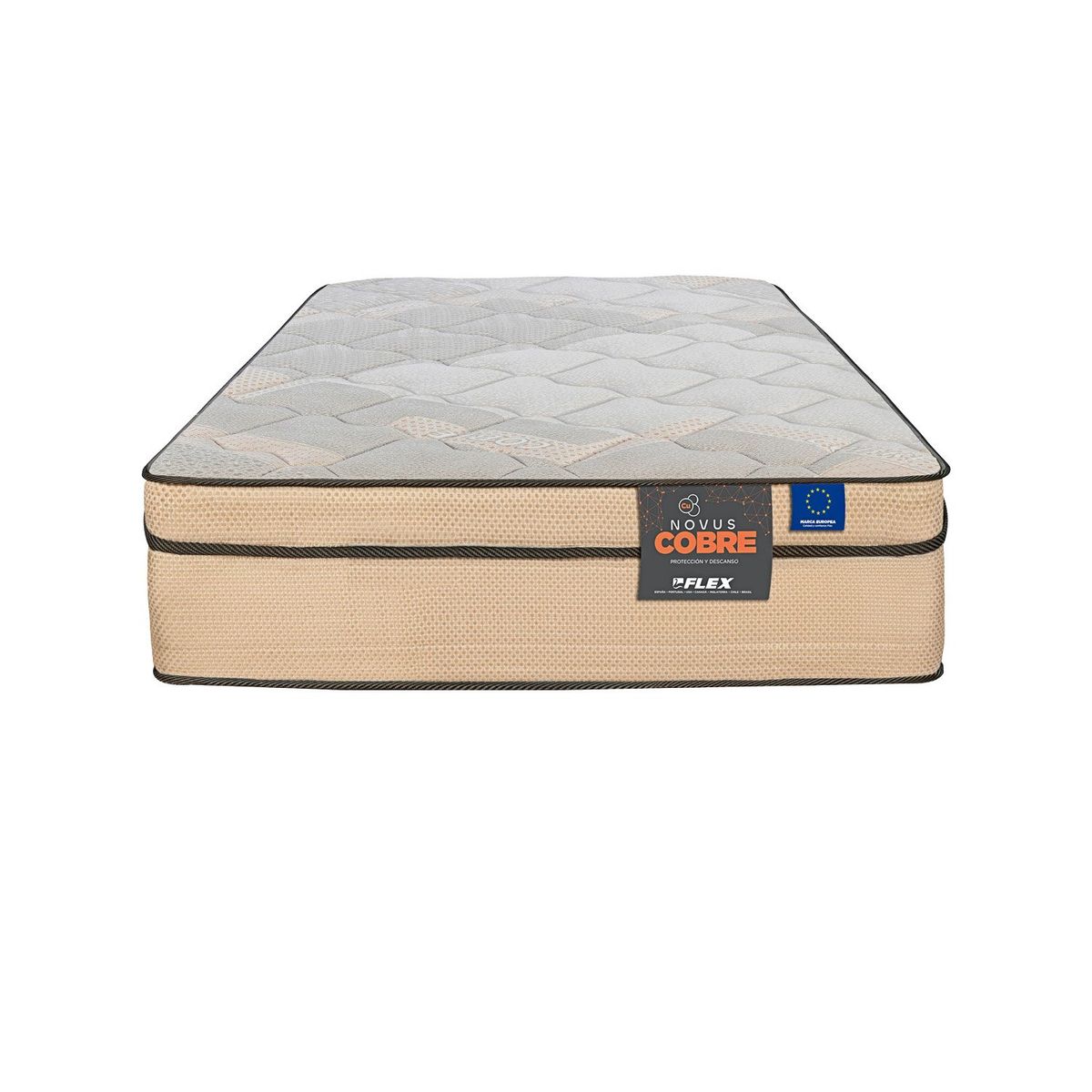 FLEX - Colchón Novus Cobre 1.5 plazas x 1.90mt Flex