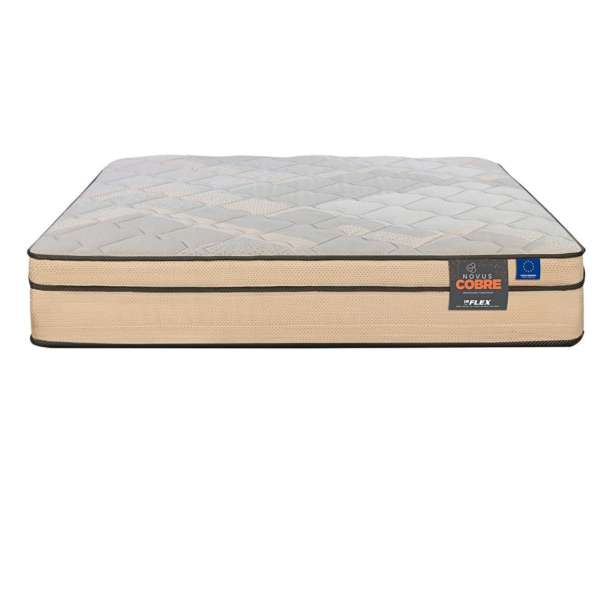 FLEX - Colchón Novus Cobre 2 plazas x 1.90mt Flex