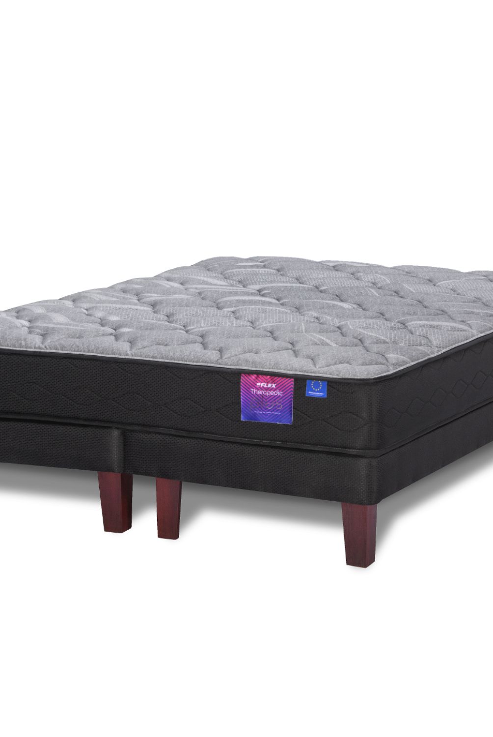 FLEX - Cama Europea Therapedic Plus 2 Plazas X 2.00Mt Base Dividida Flex