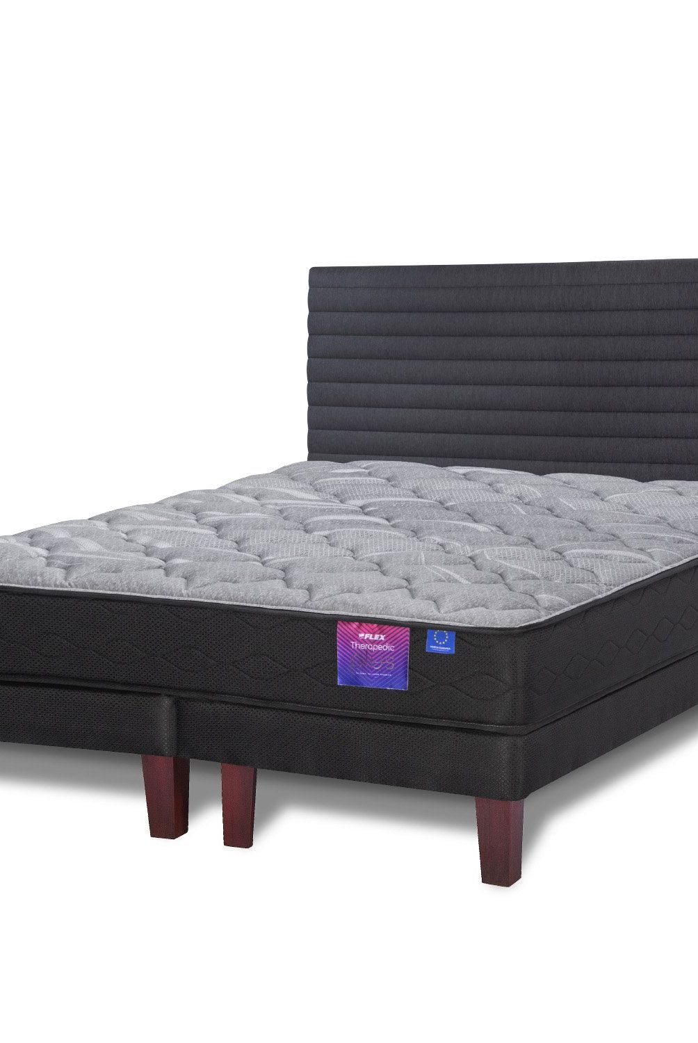 FLEX - Cama Europea Therapedic Plus King 180x200 + Respaldo Modern Flex