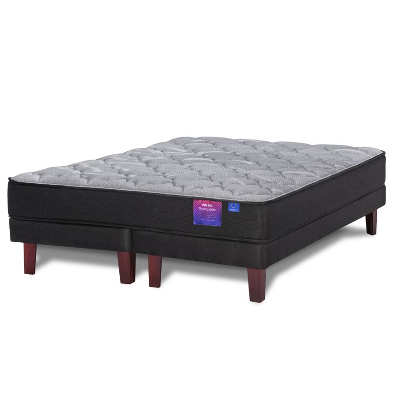 FLEX - Cama Europea Therapedic Plus King X 2.00Mt Base Dividida Flex