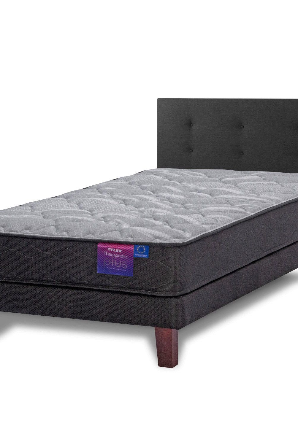 FLEX - Cama Europea Thera Plus 1.5 Plazas + Respaldo Flex