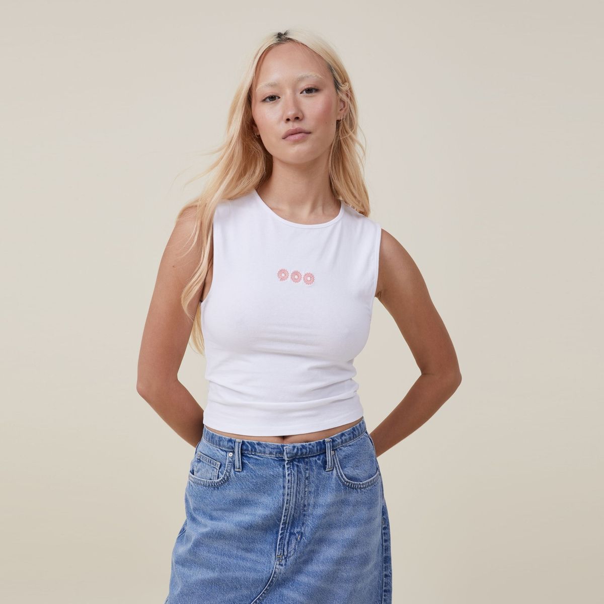 COTTON ON - Polera Estampada Algodón Mujer Cotton On