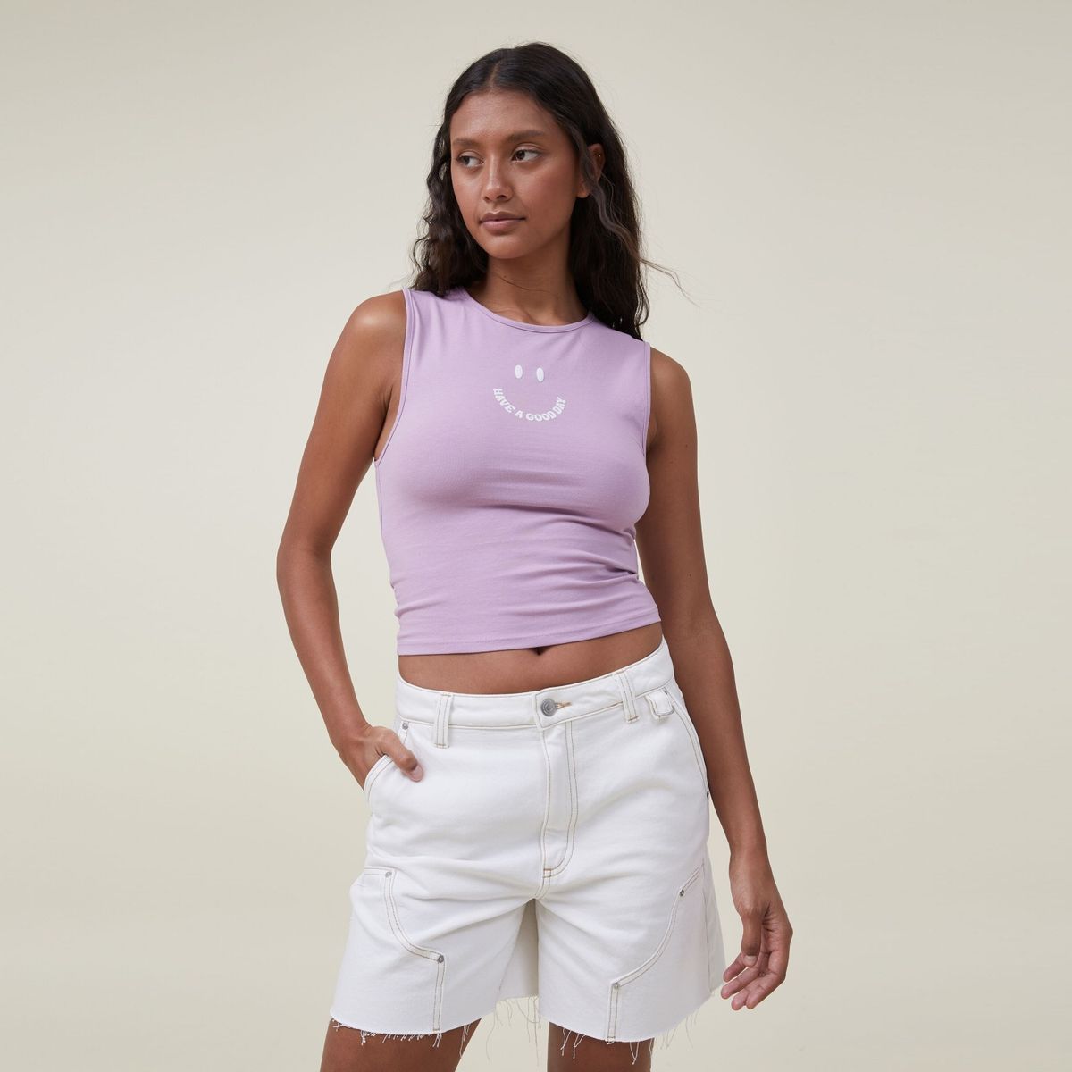 COTTON ON - Polera Estampada Algodón Mujer Cotton On