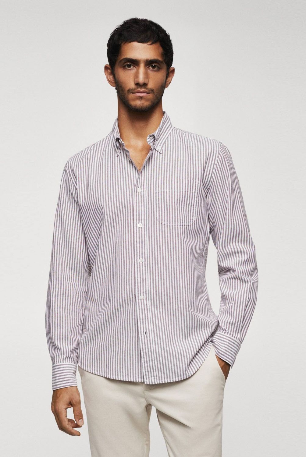 MANGO MAN - Camisa Slim Fit Hombre Mango Man