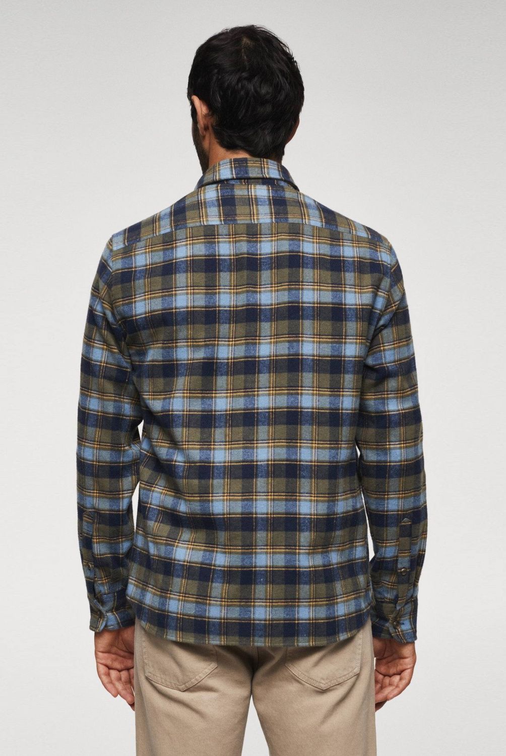 MANGO MAN - Camisa Franela Cuadros Hombre Mango Man