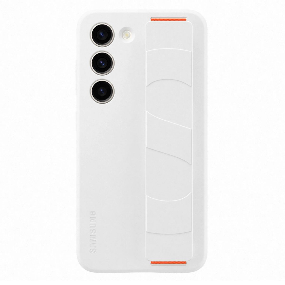 SAMSUNG - Galaxy S23 Silicone Grip Case White Samsung