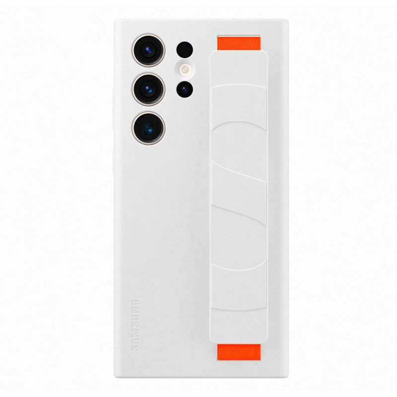 SAMSUNG - Galaxy S23 Ultra Silicone Grip Case White