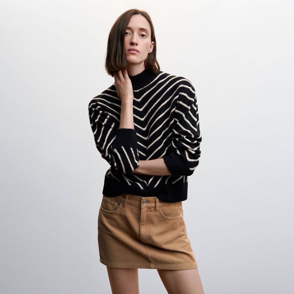 MANGO - Sweater Manga Larga Poliéster Mujer Mango