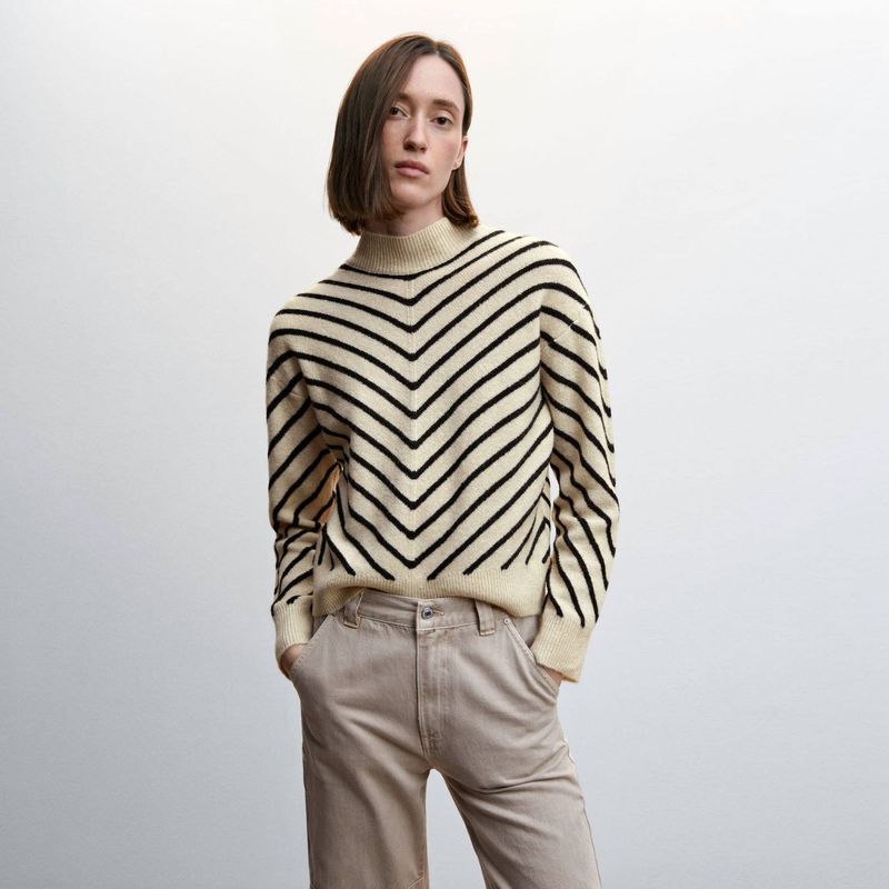 MANGO - Sweater Manga Larga Poliéster Mujer Mango