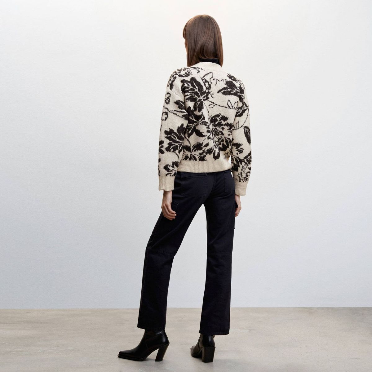 MANGO - Chaleco Manga Larga Acrílico Mujer Mango