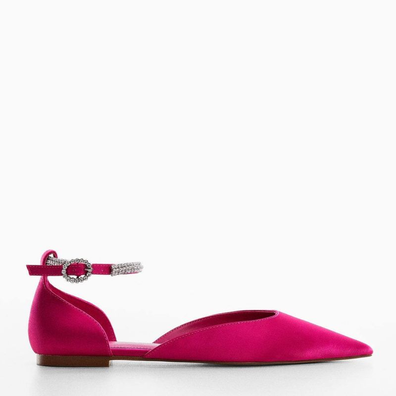 MANGO - Zapato Mujer Fucsia Mango