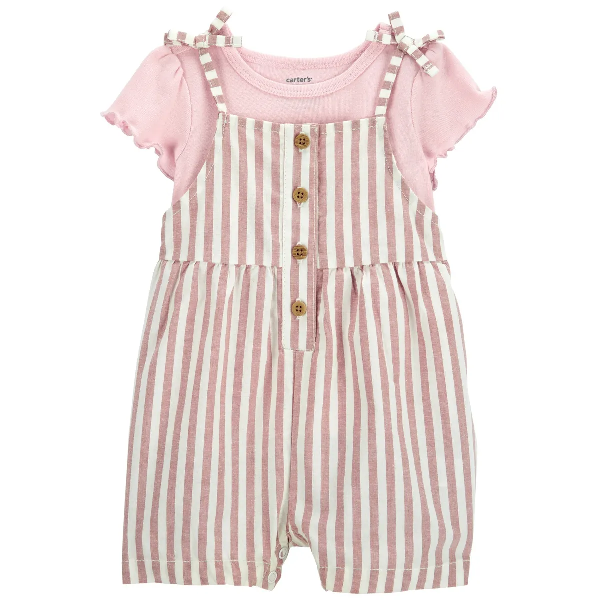 CARTER'S - Conjunto 2 Piezas Enterito Y Polera Bebe Niña Carter's