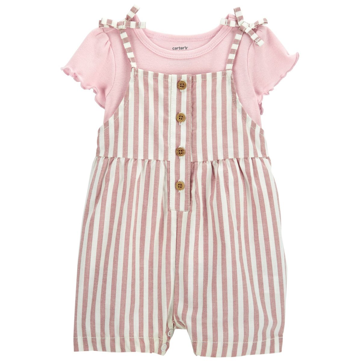 CARTER'S - Conjunto 2 Piezas Enterito Y Polera Bebe Niña Carter's