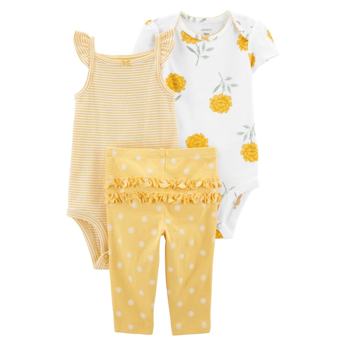 CARTER'S - Conjunto 3 Piezas Calza y Dos Body Bebé Niña Little Planet by Carter's