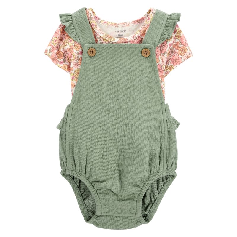 CARTER'S - Conjunto 2 Piezas Enterito y Polera Bebé Niña Carter's