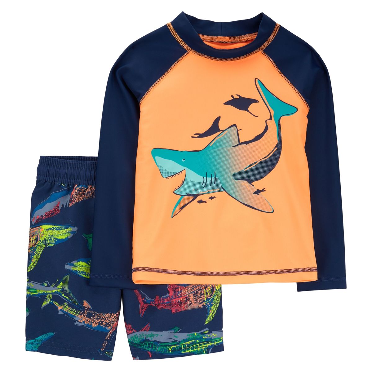 CARTER'S - Traje De Baño 2 Piezas Protección Uv50+ Bebé Niño Carter's