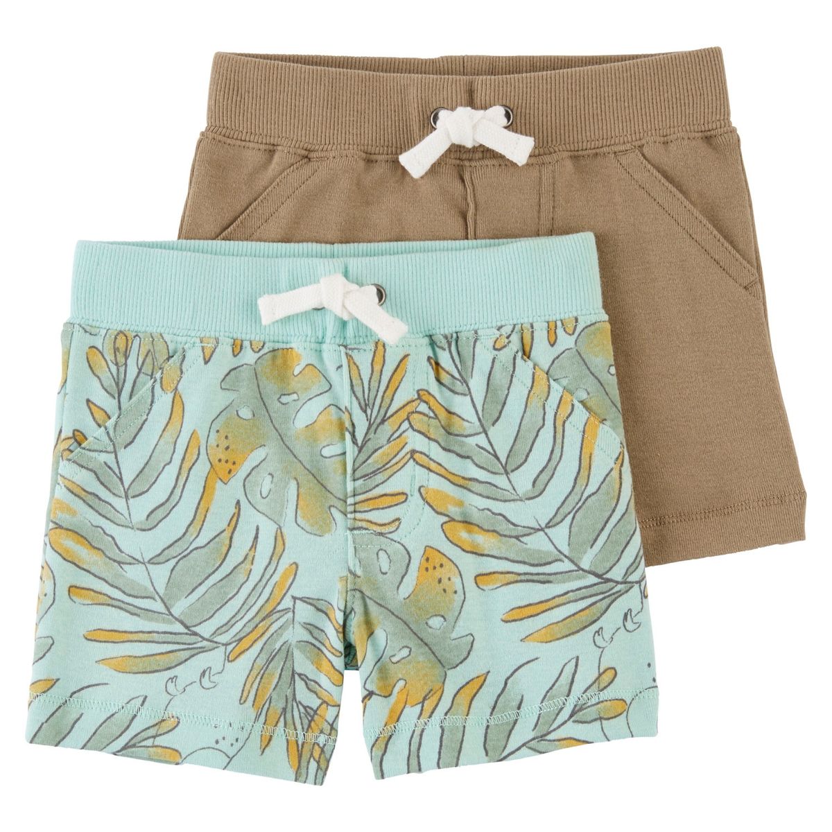 CARTER'S - Shorts Algodón Pack 2 Unidades Bebé Niño Little Planet by Carter's