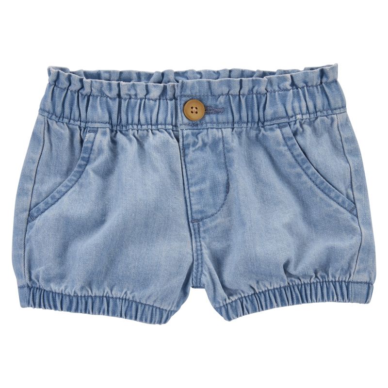 OSHKOSH - Short Bombacho Denim Bebé Niña Oshkosh