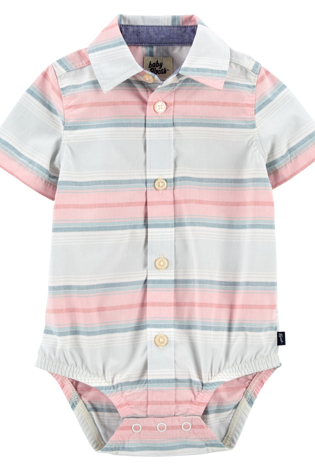 OSHKOSH - Body Algodón Tipo Camisa Bebé Niño Oshkosh