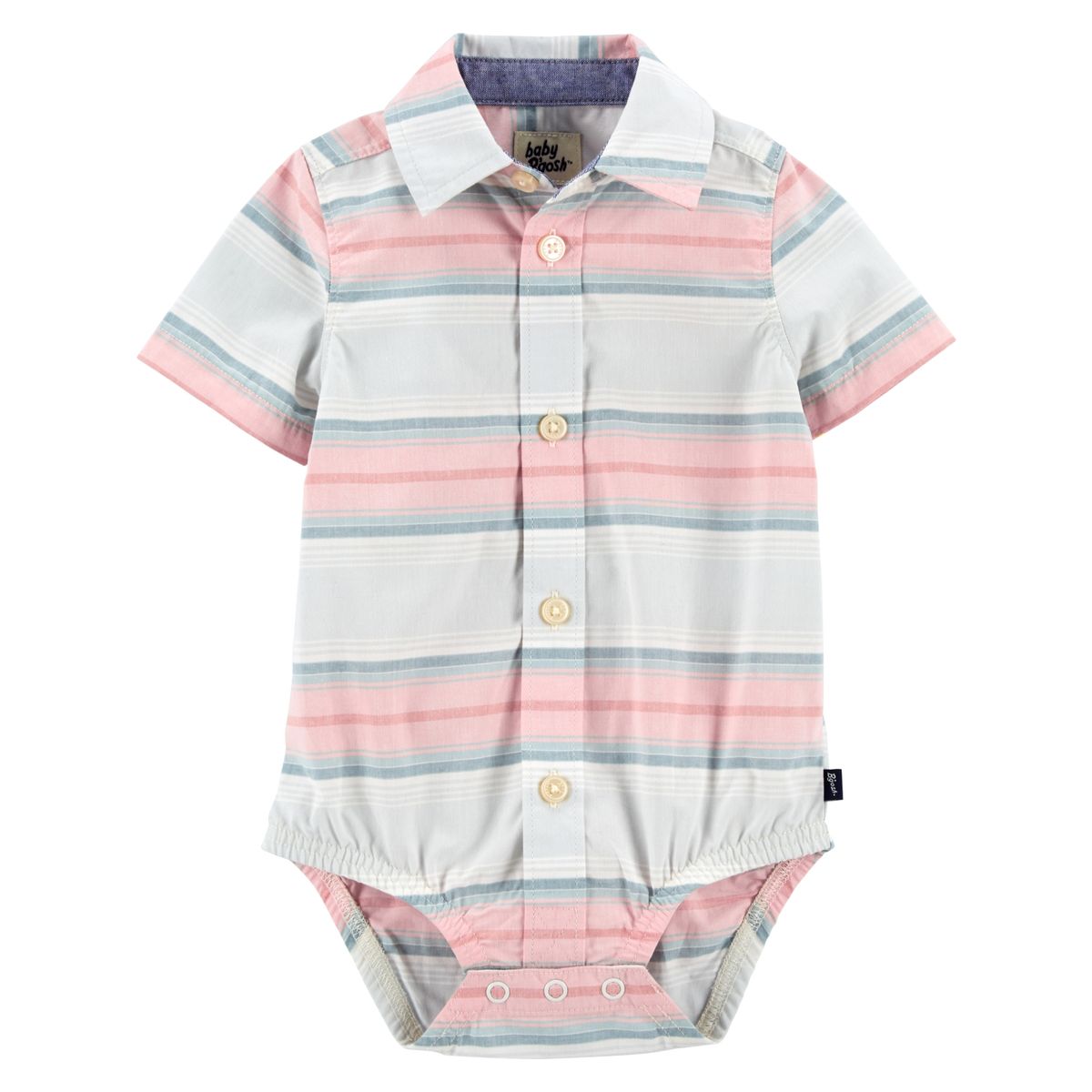 OSHKOSH - Body Algodón Tipo Camisa Bebé Niño Oshkosh