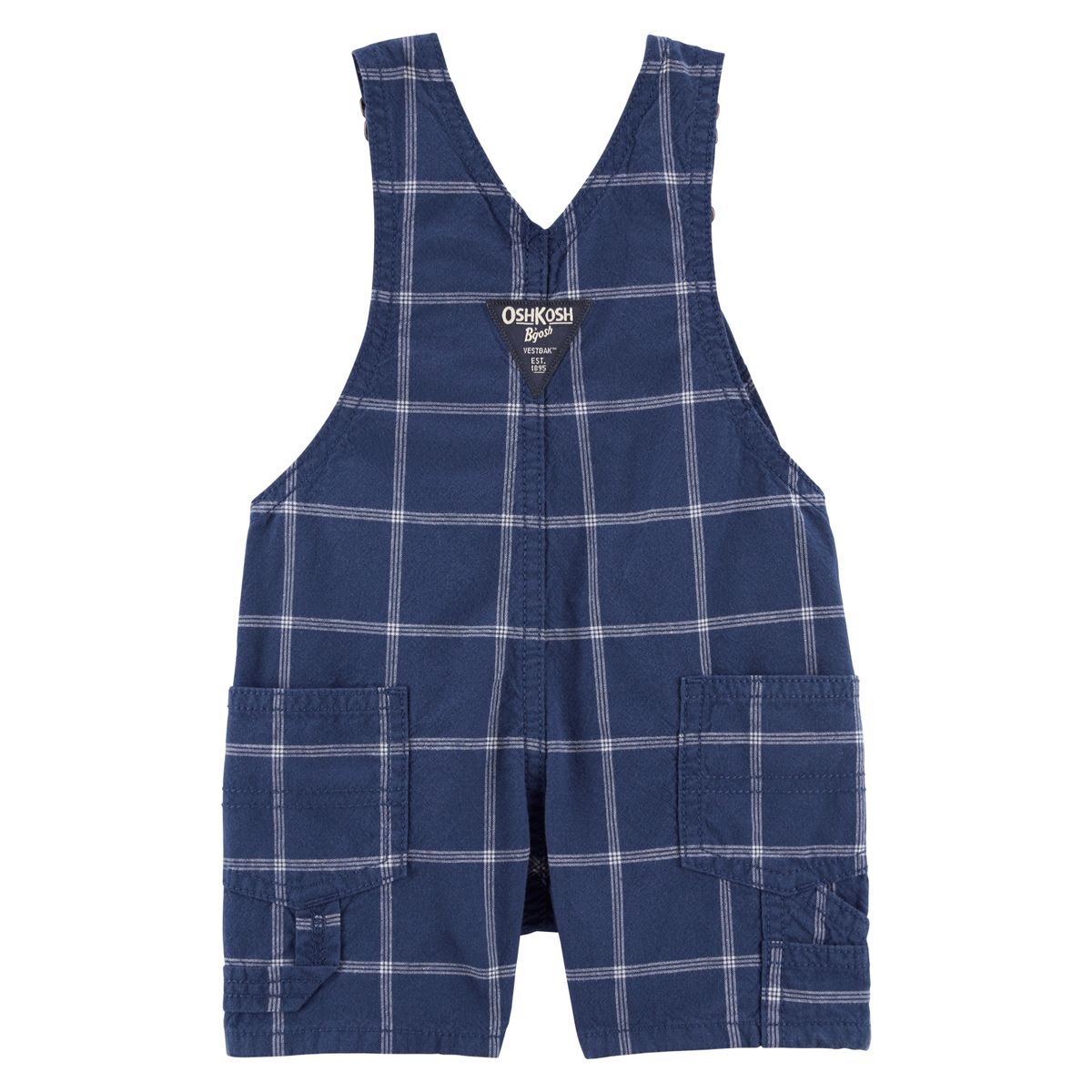 OSHKOSH - Jardinera Corta Algodón Cuadros Bebé Niño Oshkosh