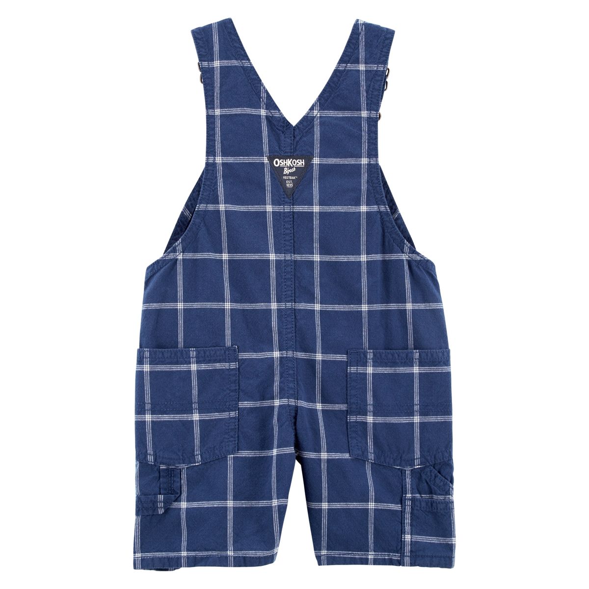 OSHKOSH - Jardinera Corta Algodón Cuadros Niño Oshkosh