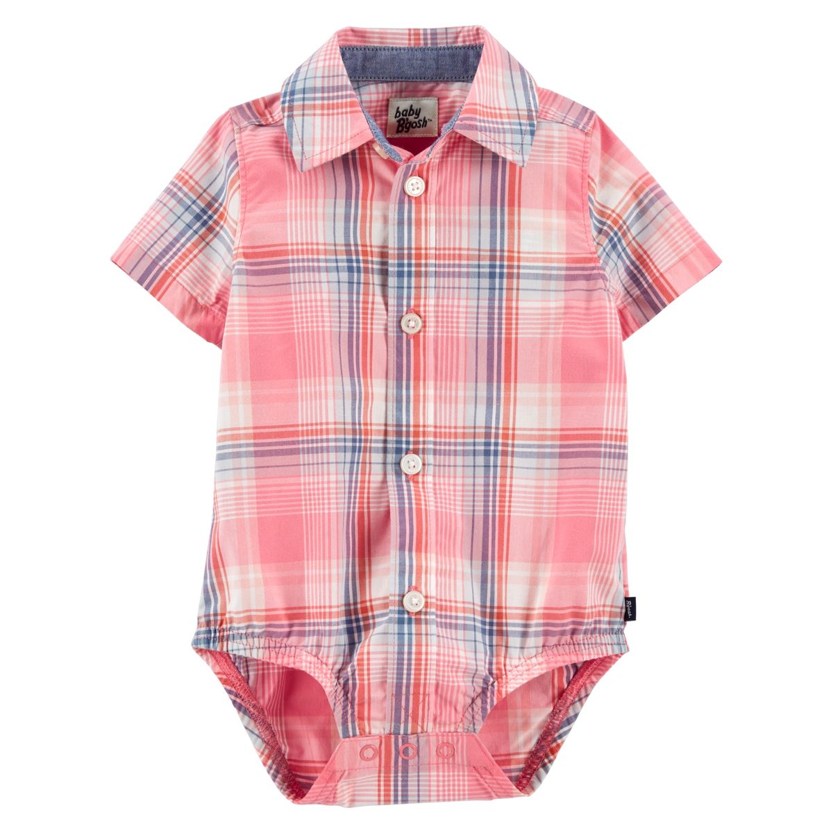 OSHKOSH - Body Algodón Tipo Camisa Bebé Niño Oshkosh
