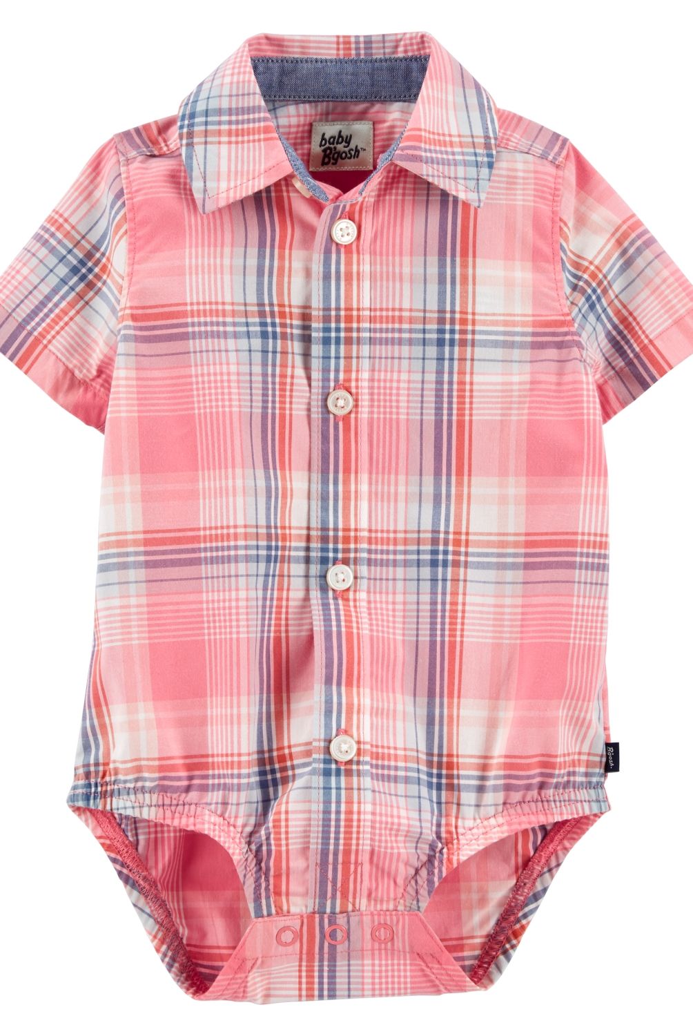 OSHKOSH - Body Algodón Tipo Camisa Bebé Niño Oshkosh