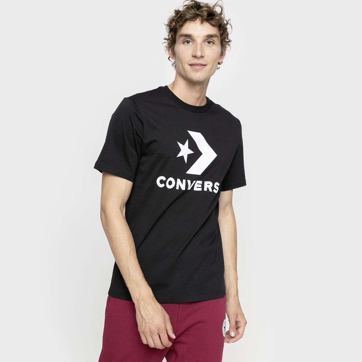 CONVERSE - Polera Manga Corta Algodón Hombre Converse