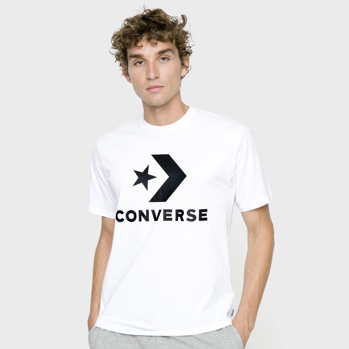 CONVERSE - Polera Manga Corta Algodón Hombre Converse
