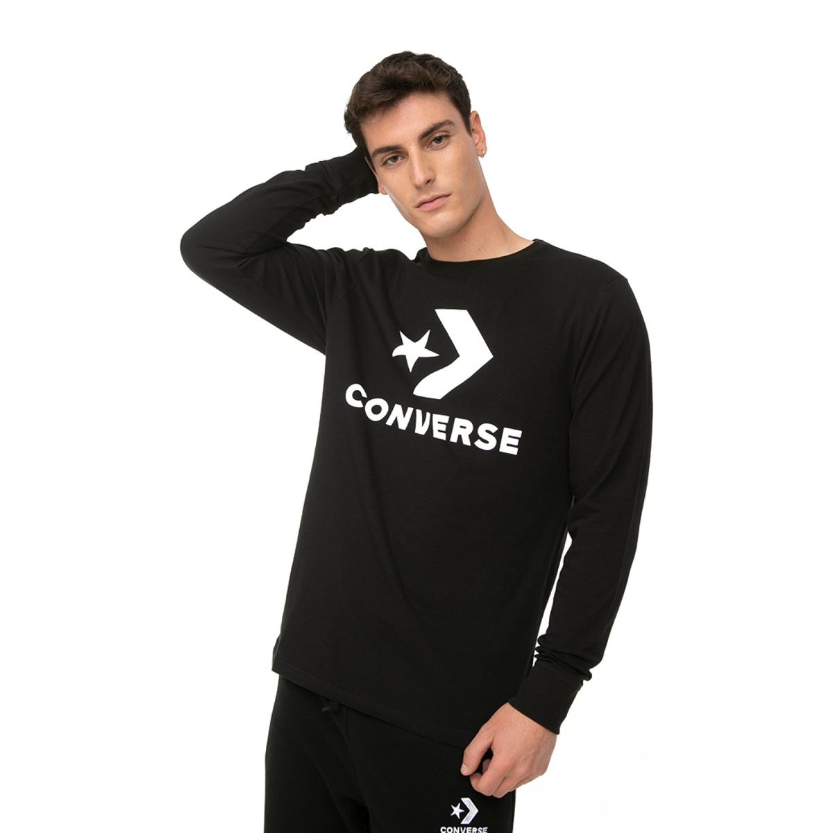 CONVERSE - Converse Polera Manga Larga Algodón Hombre