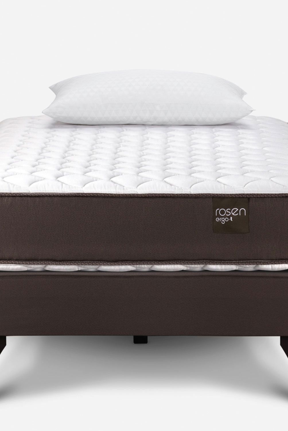ROSEN - Cama Ergo T 1 Plaza + Almohadas Rosen