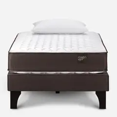 ROSEN - Cama Ergo T 1 Plaza + Almohadas