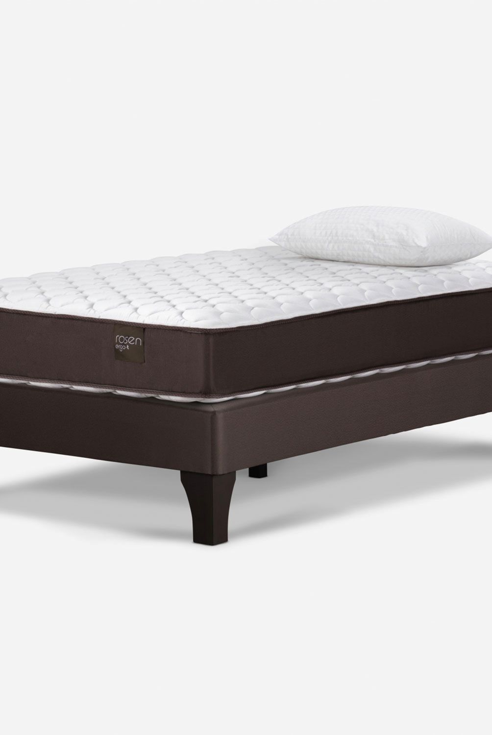 ROSEN - Cama Ergo T 1 Plaza + Almohadas Rosen